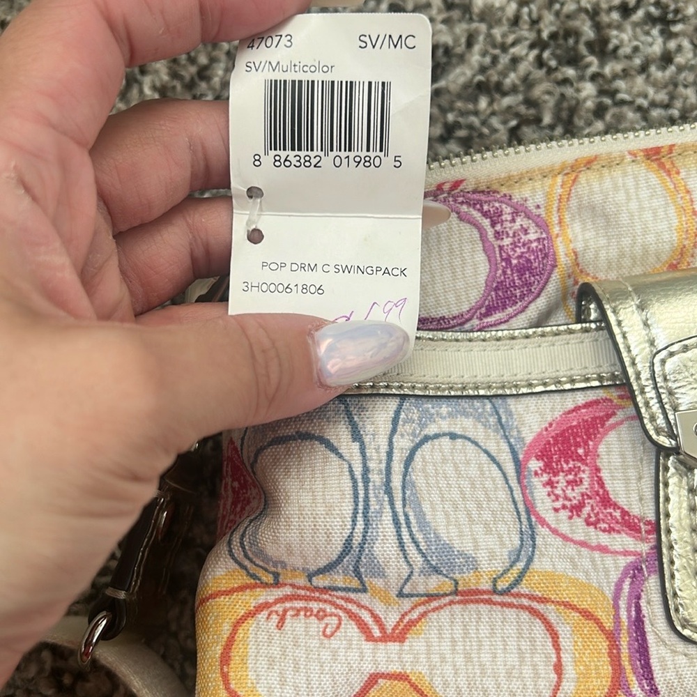 NWT Y2K Coach Poppy Dream Crossbody Bag with Signature Monogram - Picture 11 of 14